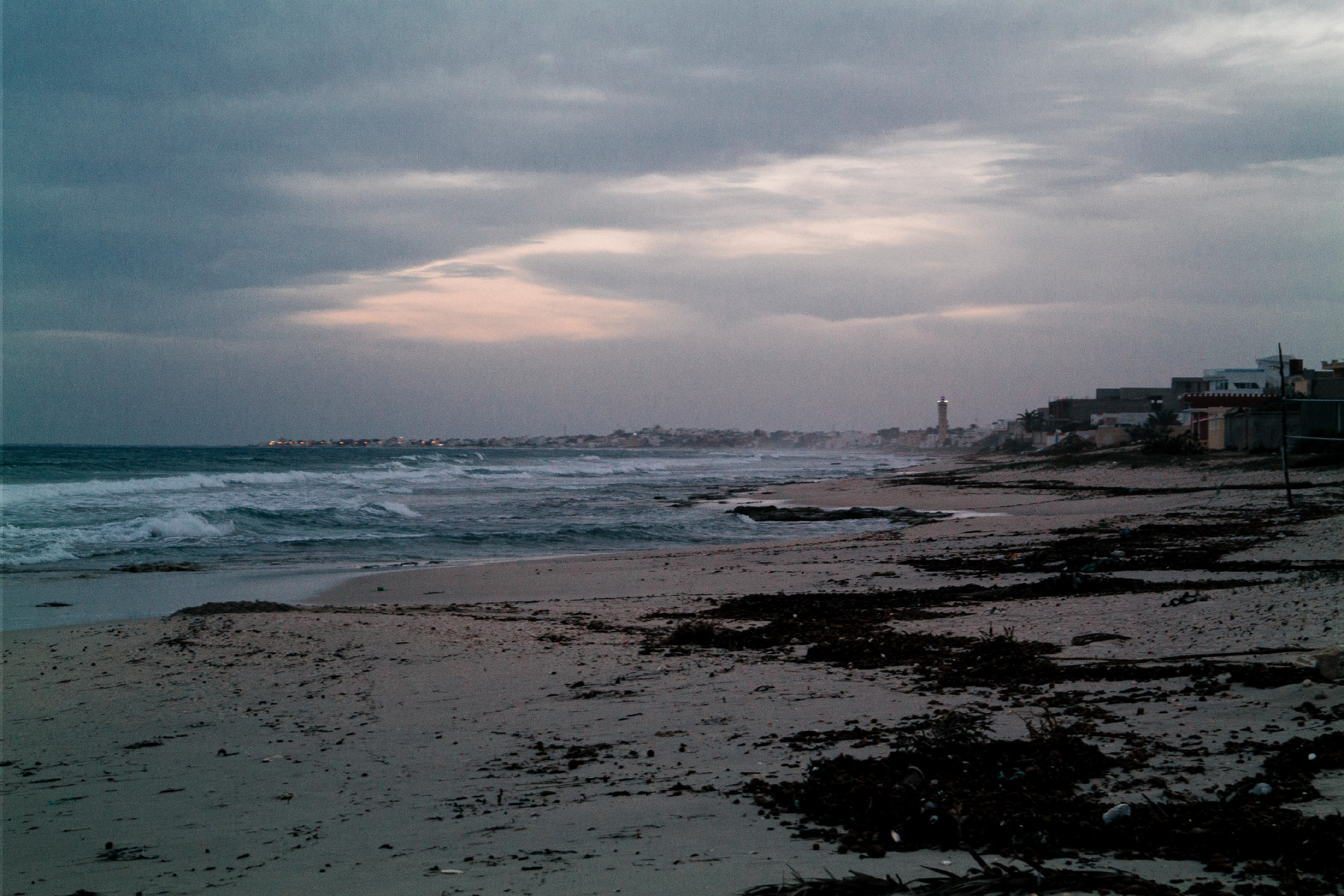 Freetoedit Beach Alone Waves Clouds Evening Seaside Lan